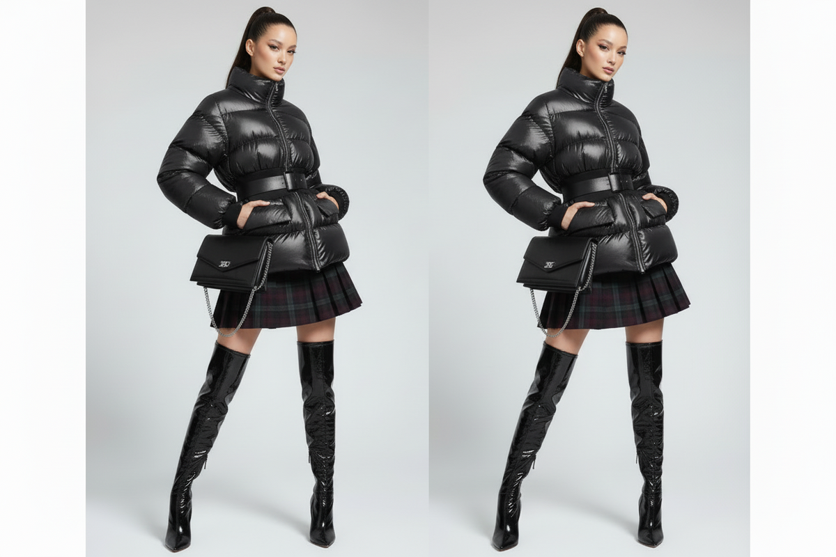 Elastic Waist Puffer Jacket - Noho