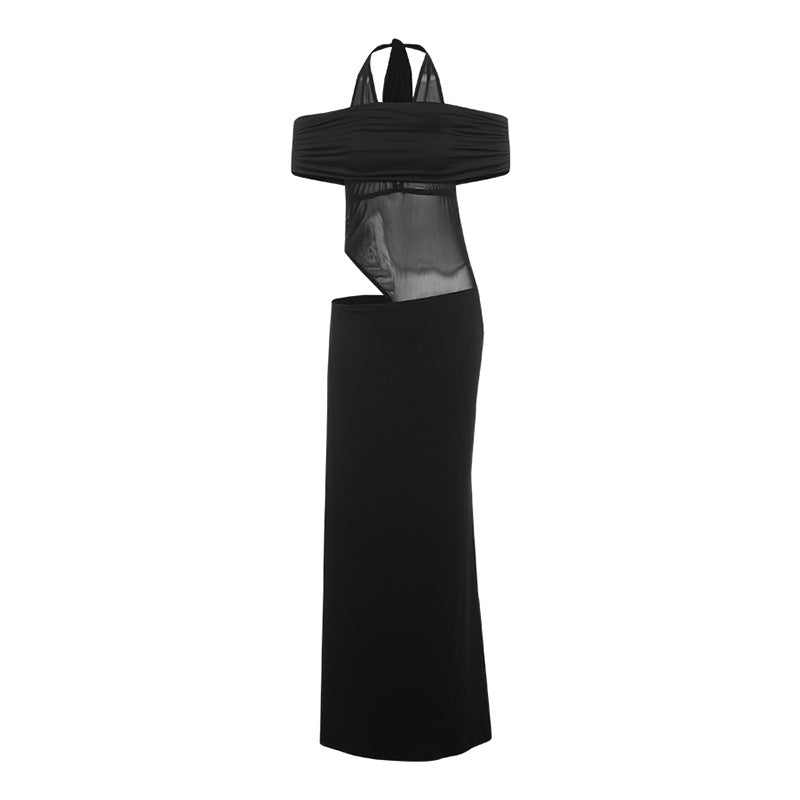Women's Ruched See through Dress