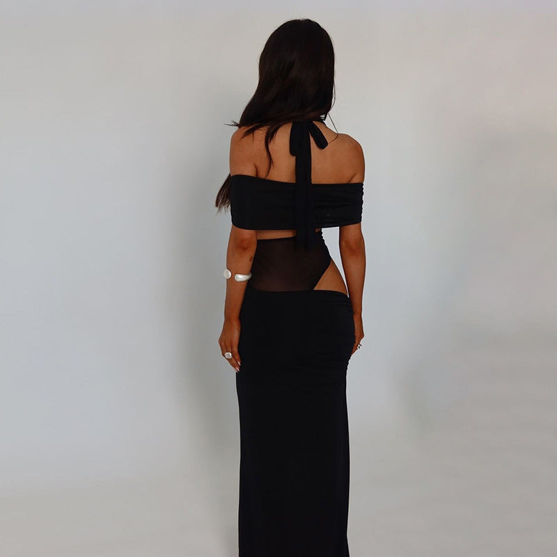 Women's Ruched See through Dress