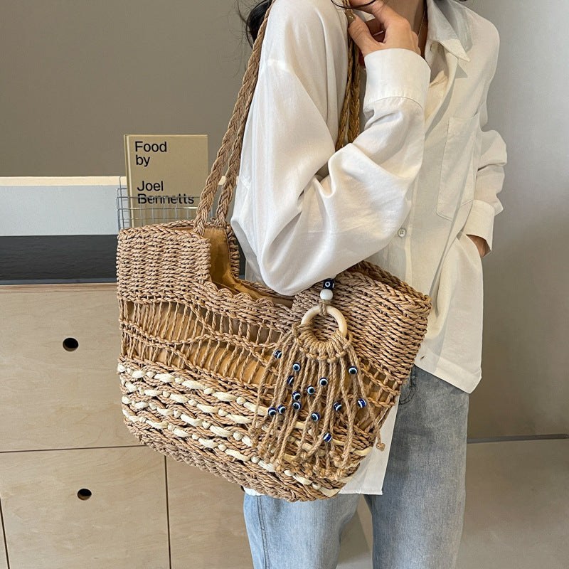Straw Large Capacity Summer Tote Bags