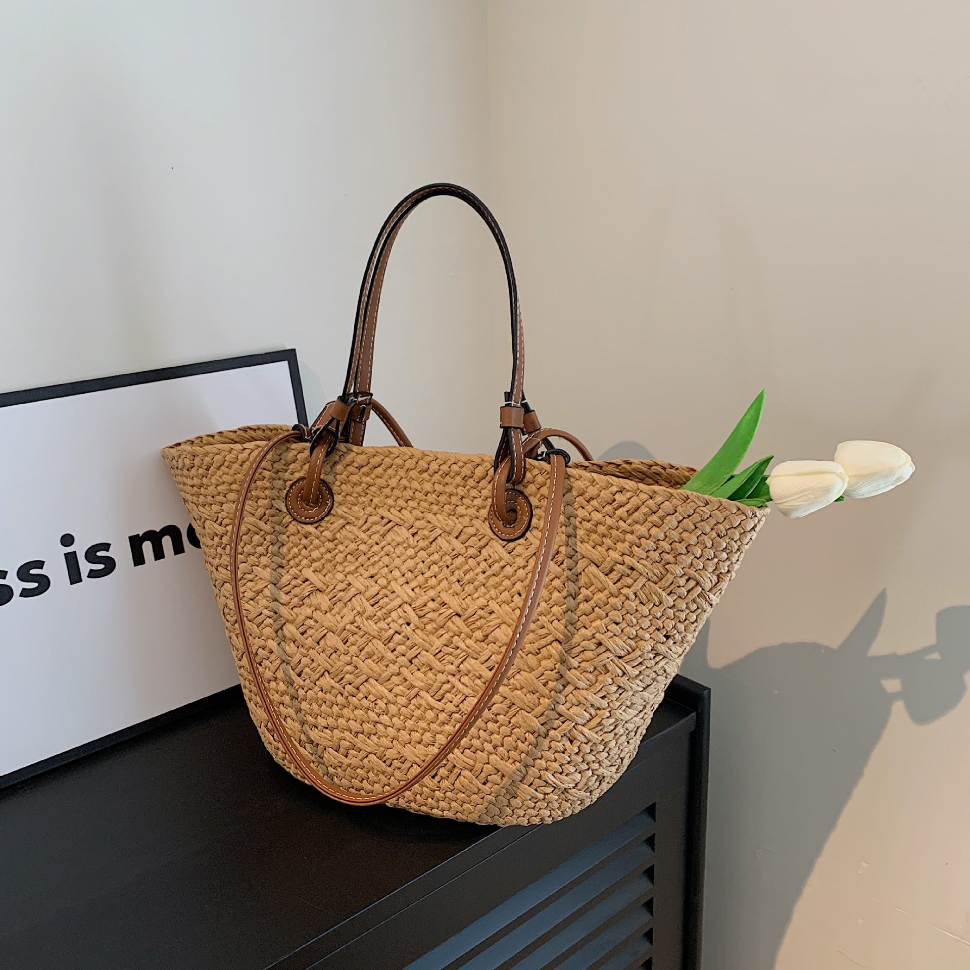 Women's Straw Large Shoulder Bags