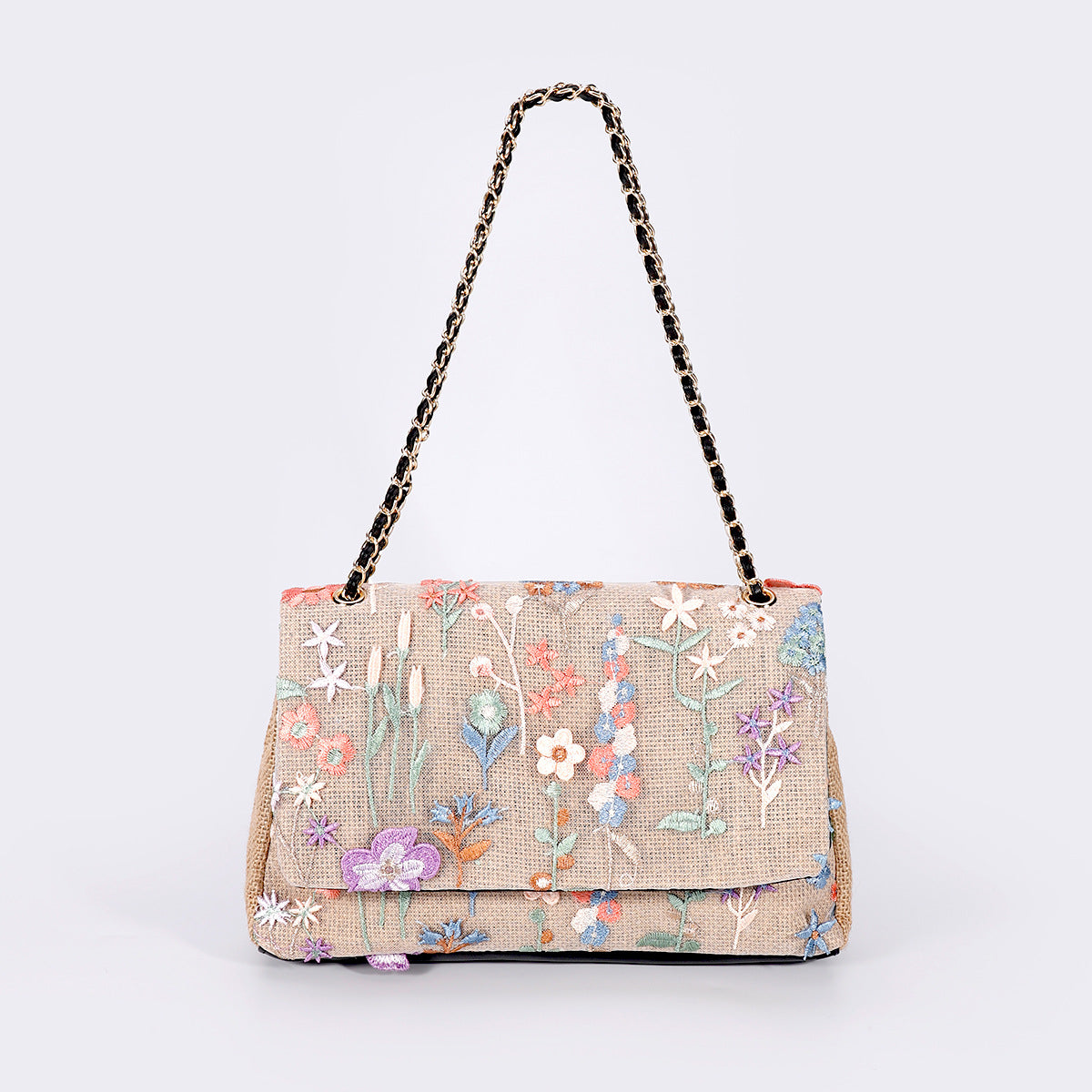New Embroidered Sequin Summer Woven Straw Bag