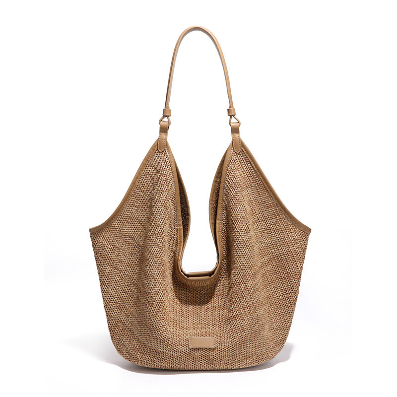 Women's Straw Summer Knitted Tote Bags