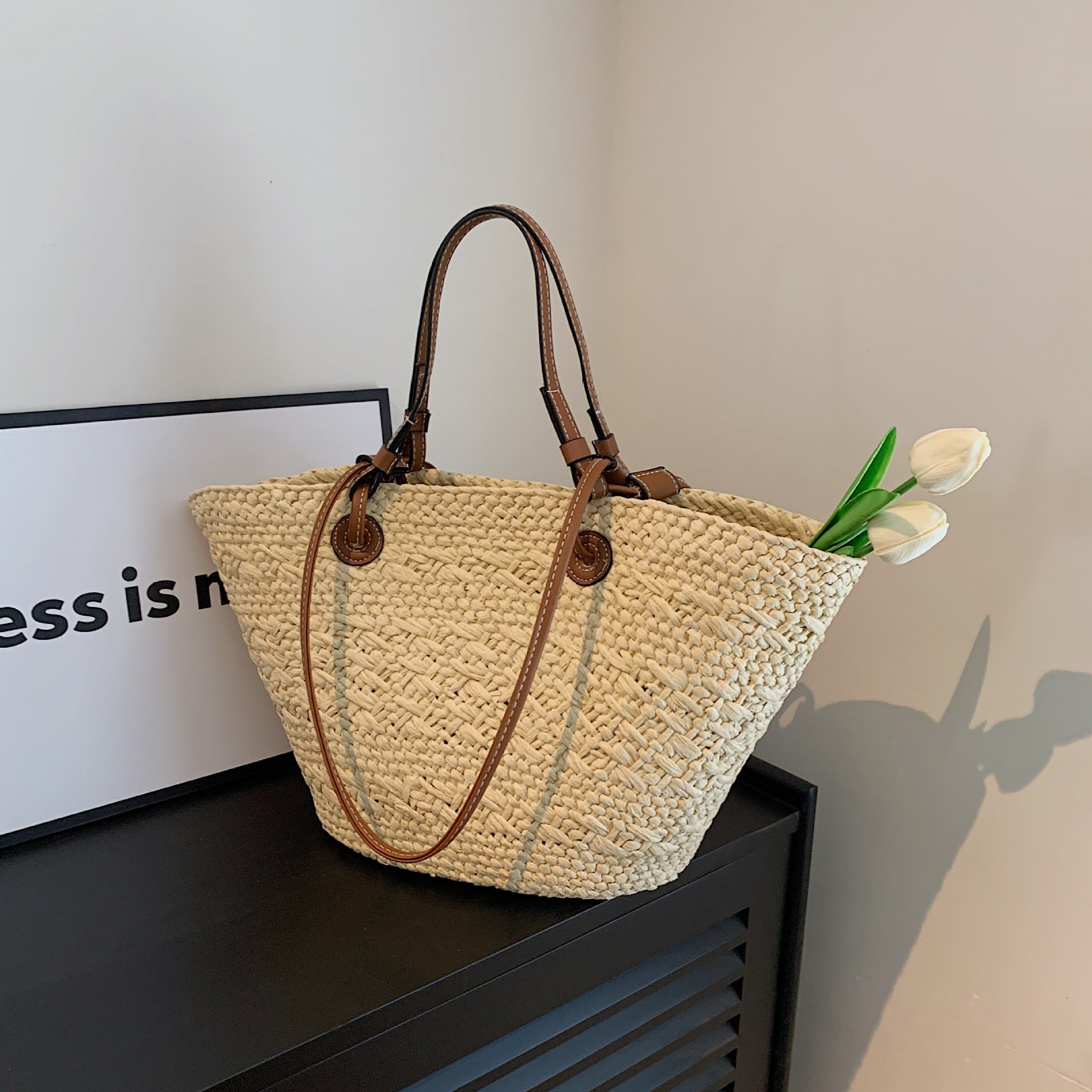 Women's Straw Large Shoulder Bags
