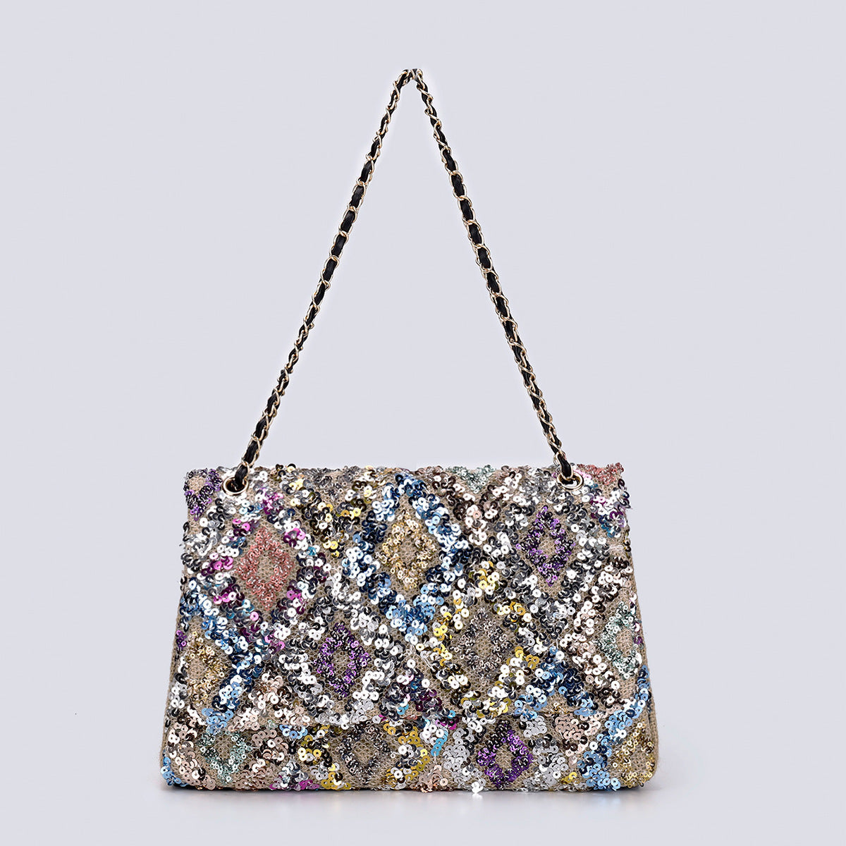 New Embroidered Sequin Summer Woven Straw Bag