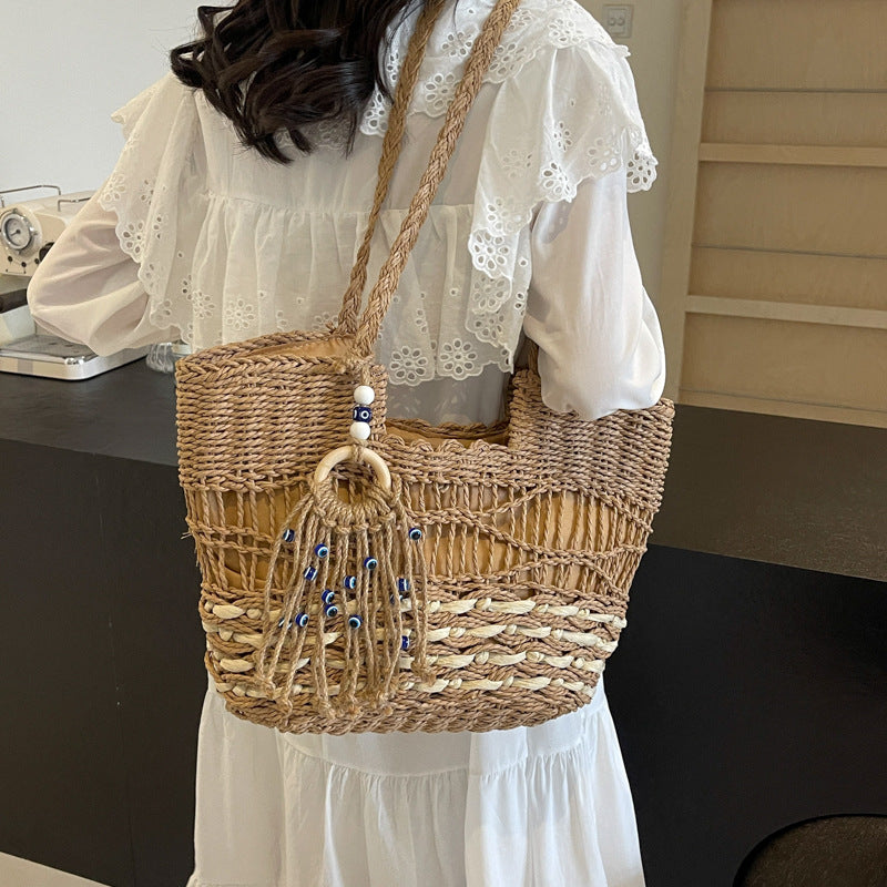 Straw Large Capacity Summer Tote Bags