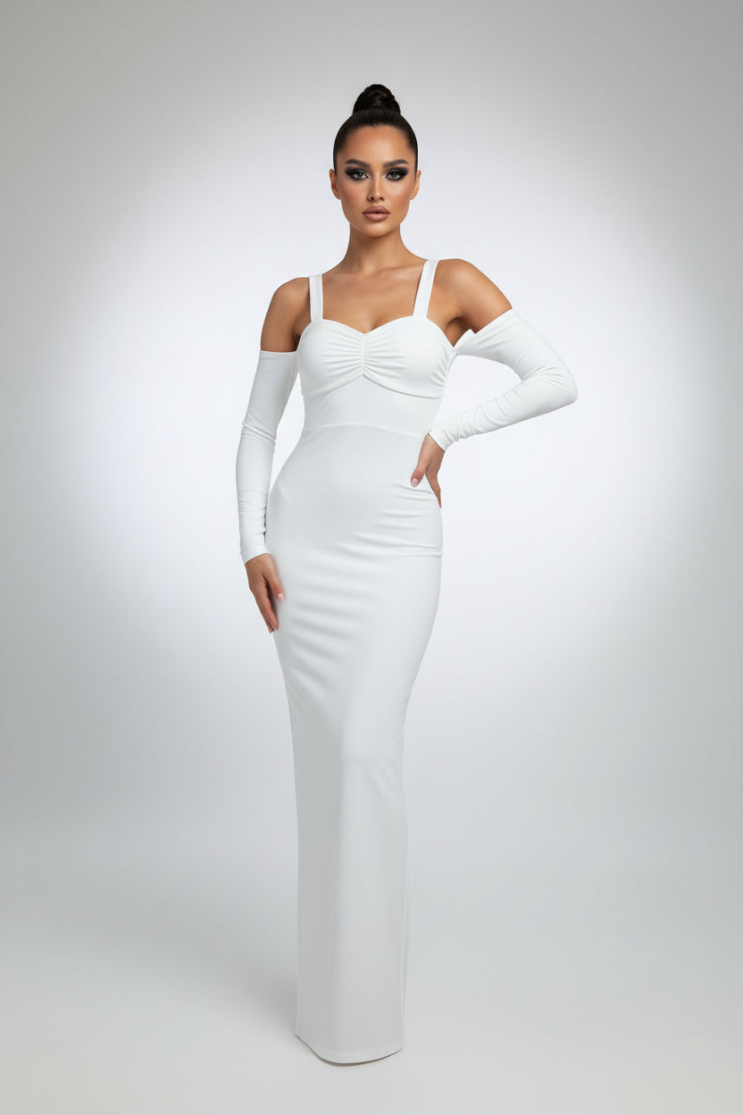 Women's Midi Sleeveless Tank Dress With See-Through Mesh