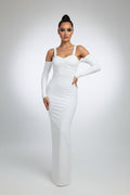 Women's Midi Sleeveless Tank Dress With See-Through Mesh