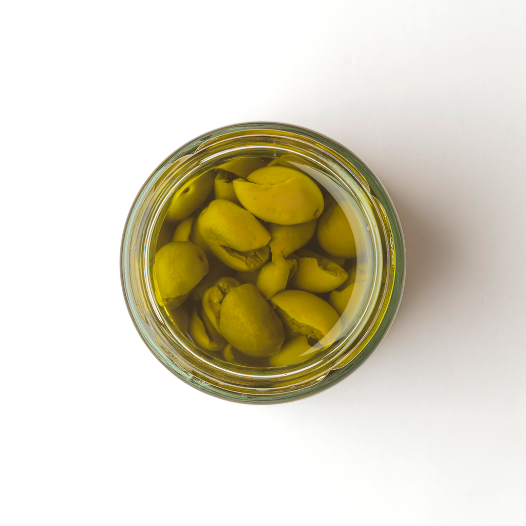 Famiglia Crispino Calabrian Crushed Olives — Italian Olive Antipasto in EVOO