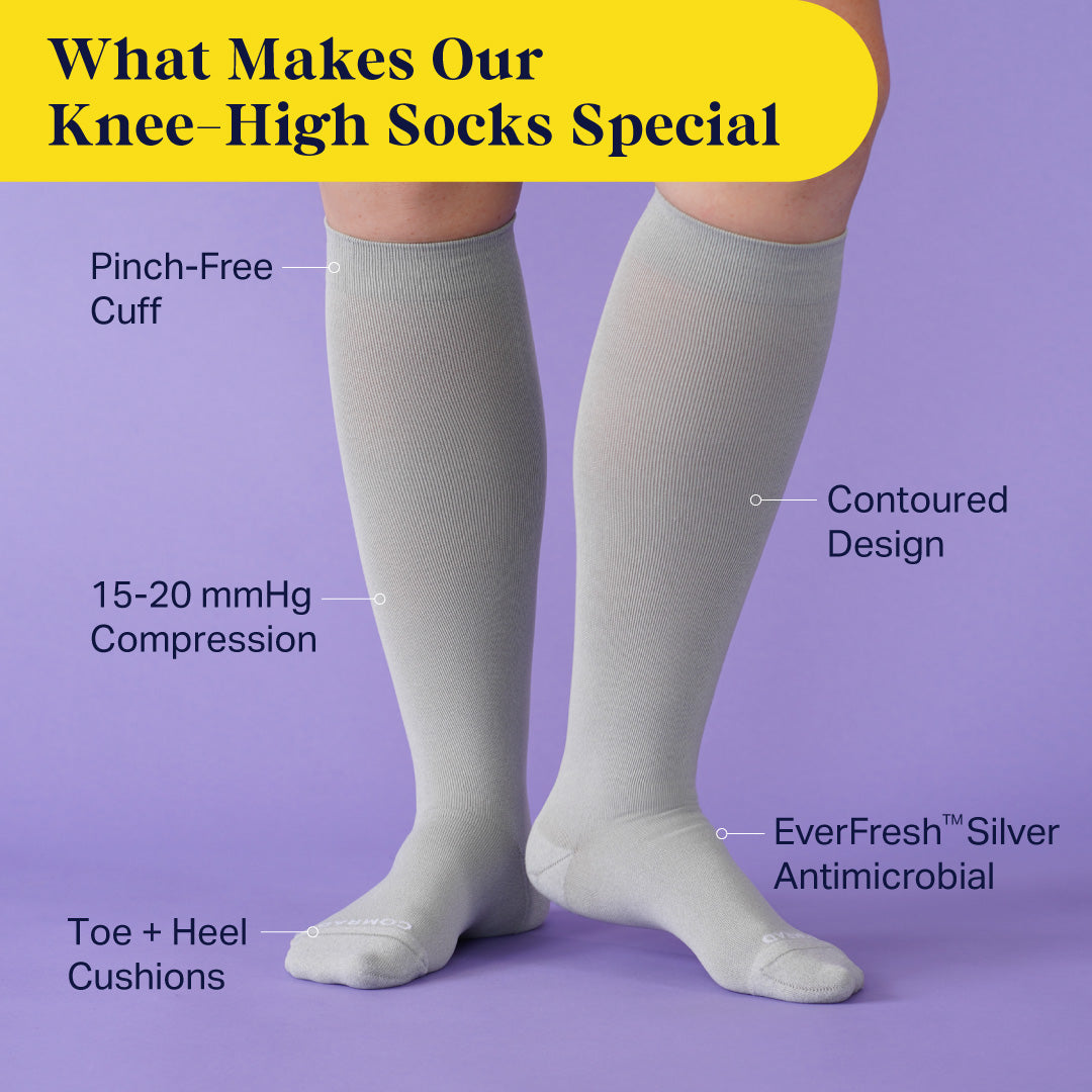 Women's Knee-High Compression Socks – Solid