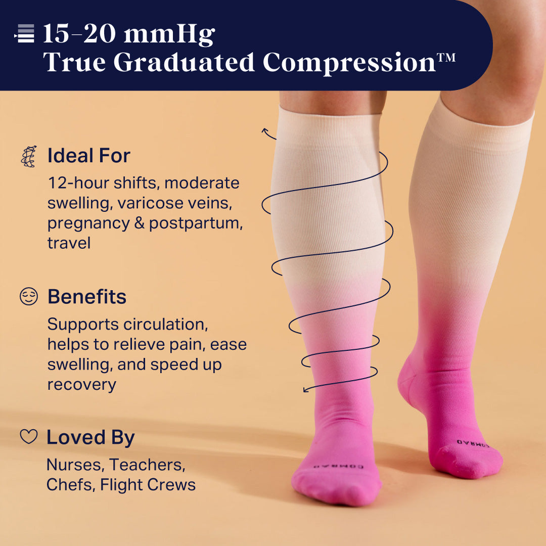 Women's Knee-High Compression Socks - Solid