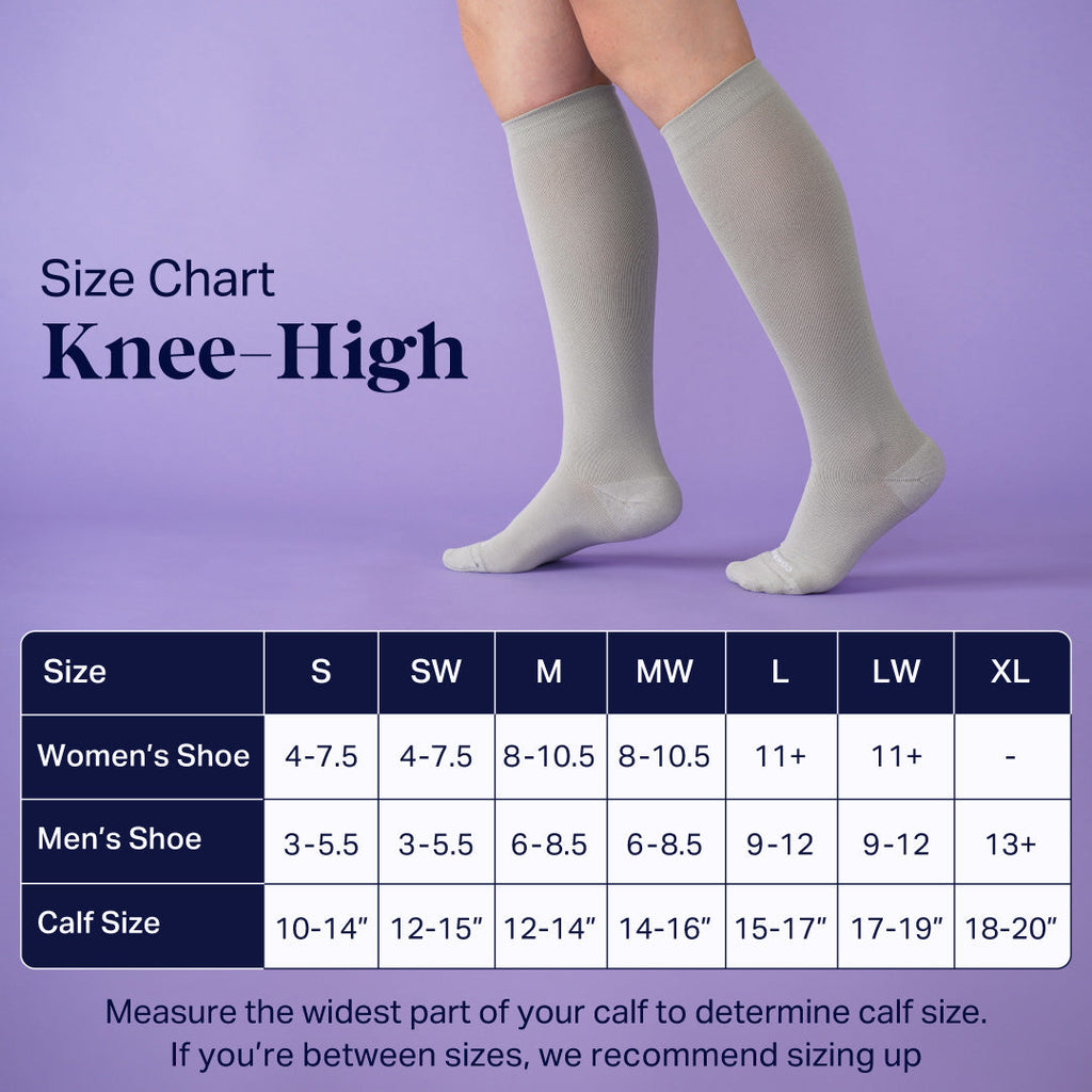 Women's Knee-High Compression Socks – 3 Pack Solids