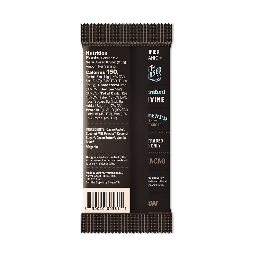 Premium Coconut Milk Chocolate Bar - 45% Cacao