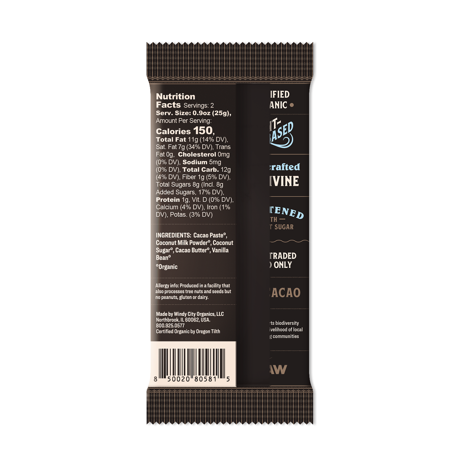 Premium Coconut Milk Chocolate Bar - 45% Cacao