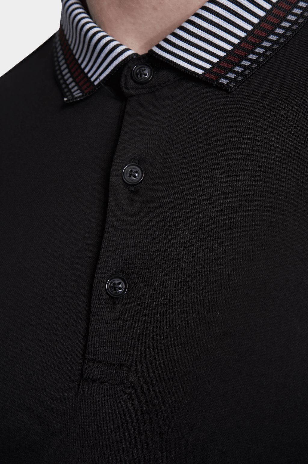 The Mercerized Cotton Polo (Crown Black)