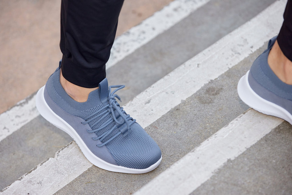 CALTO - Q133 - 2.4 Inches Taller (Light Slate Gray/White Sole) - Ultra Lightweight Sneakers