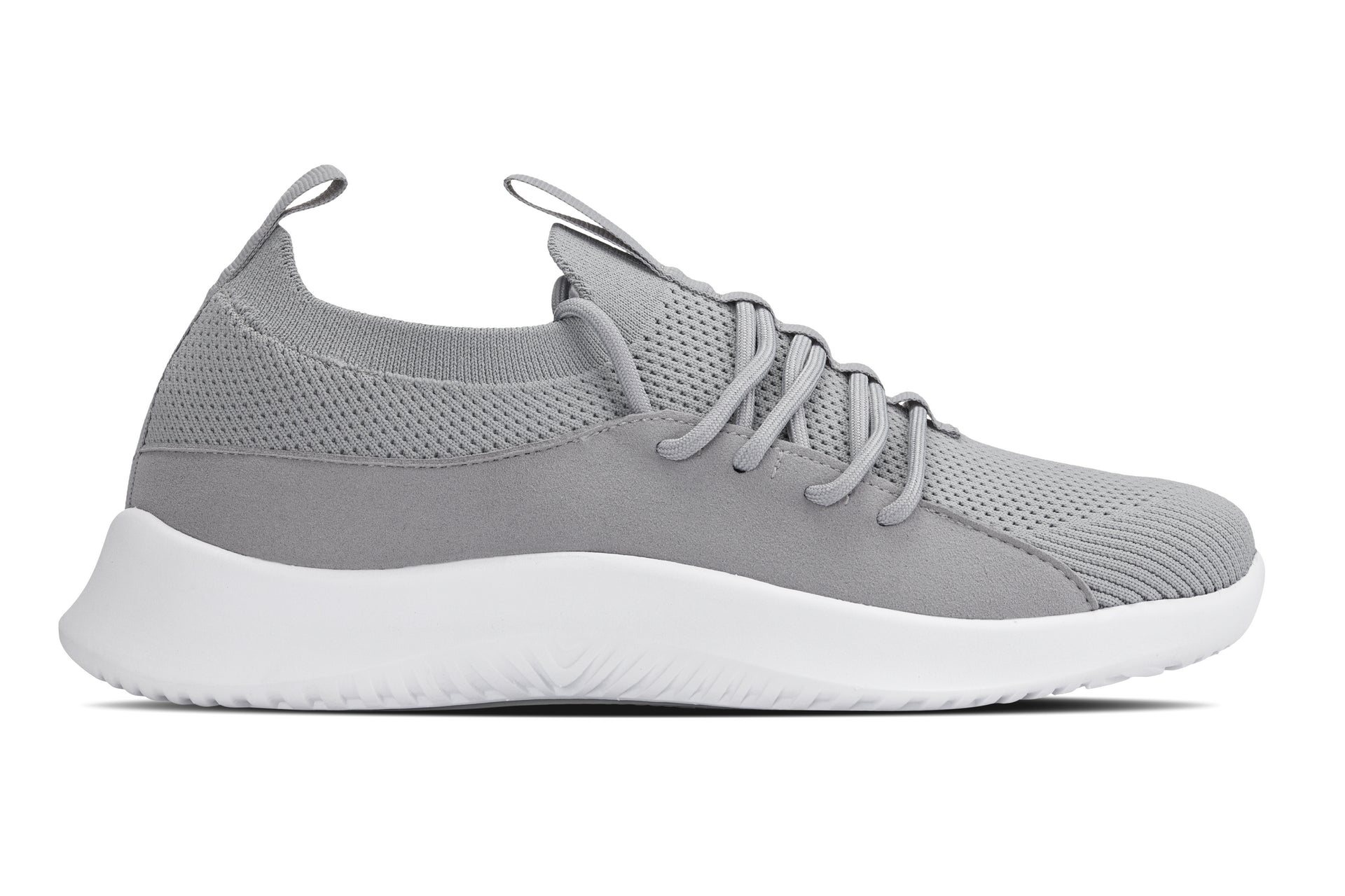 CALTO - Q134 - 2.4 Inches Taller (Light Gray/White Sole) - Ultra Lightweight Sneakers