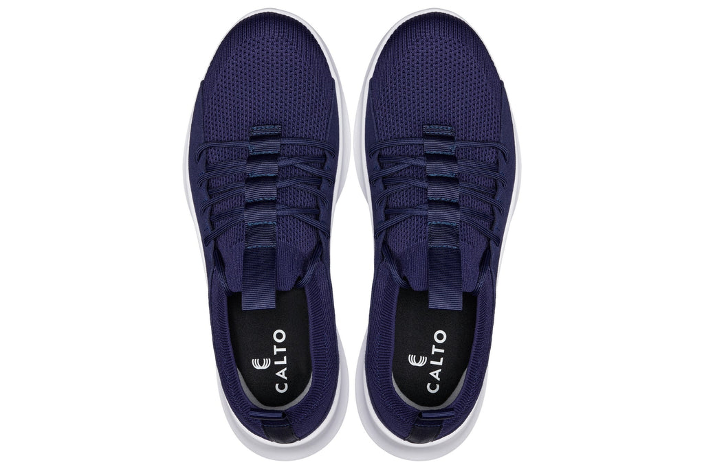 CALTO - Q135 - 2.4 Inches Taller (Navy/White Sole) - Ultra Lightweight Sneakers