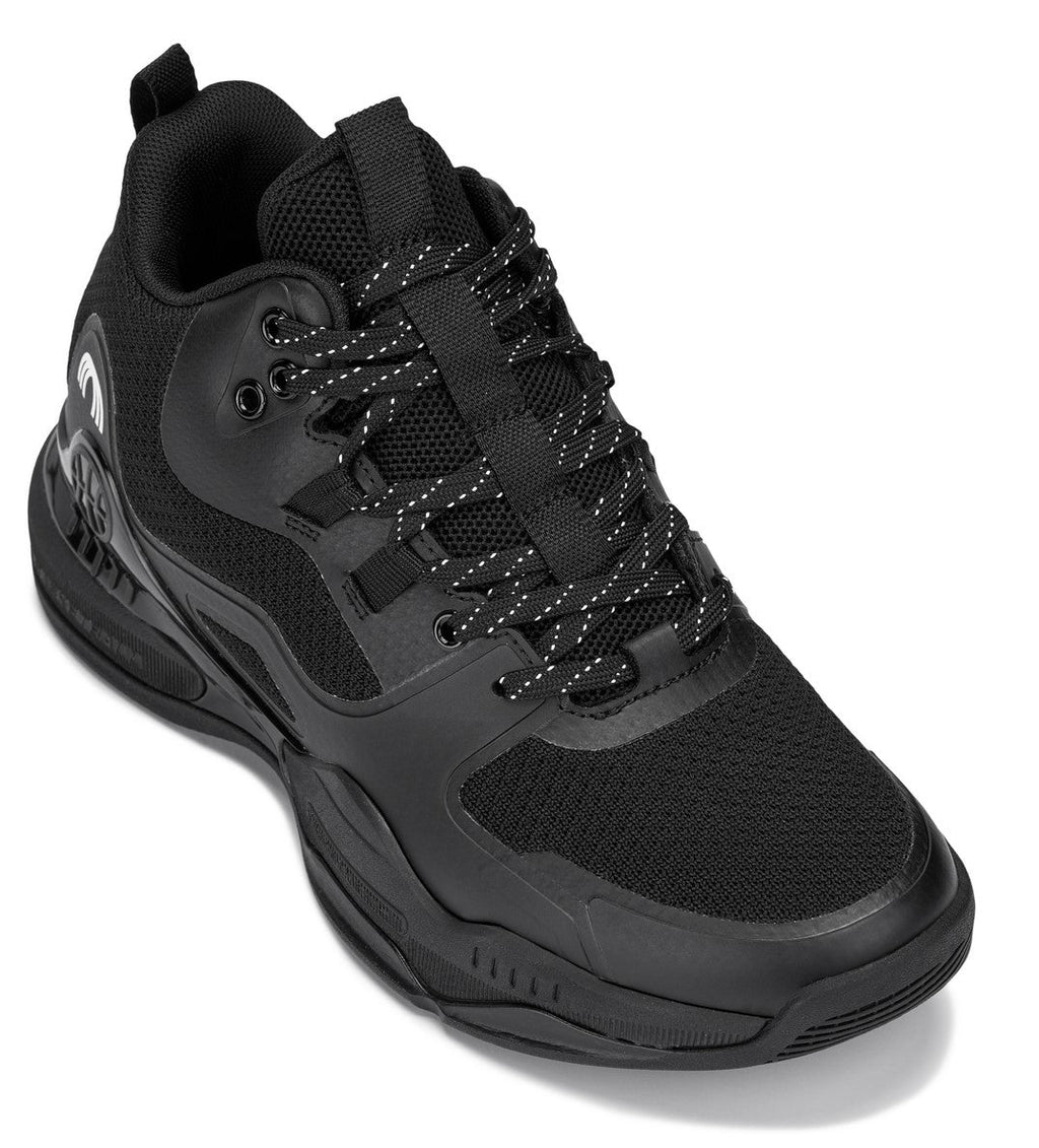 Men's Black Basketball High-Top Sneakers Q393