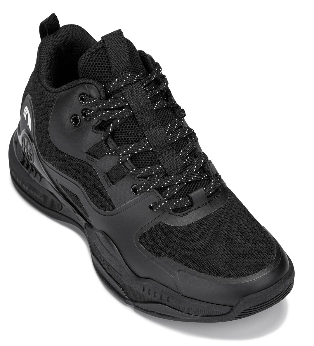 Men's Black Basketball High-Top Sneakers Q393