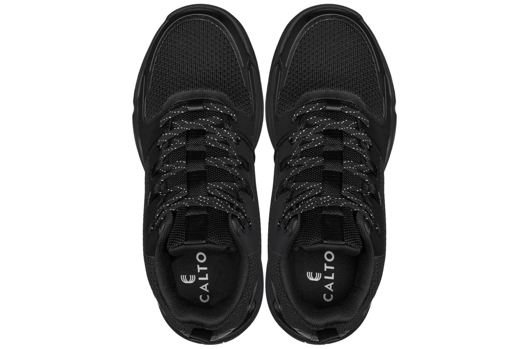 Men's Black Basketball High-Top Sneakers Q393