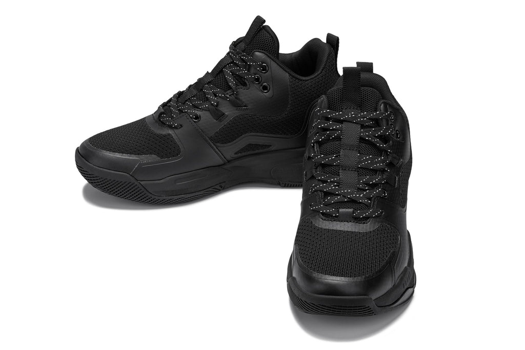 Men's Black Basketball High-Top Sneakers Q393