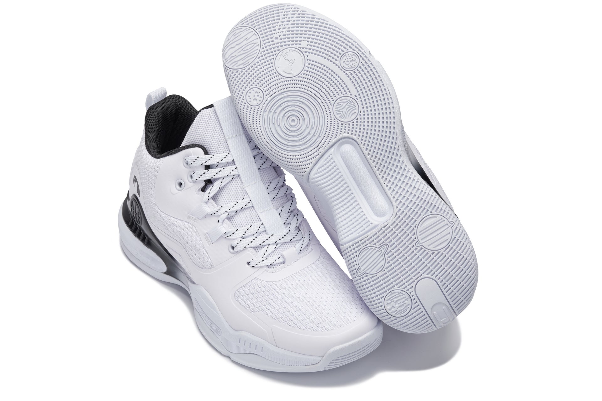 CALTO - Q394 - 3 Inches Taller (White/Black) - Basketball High-Top Sneakers