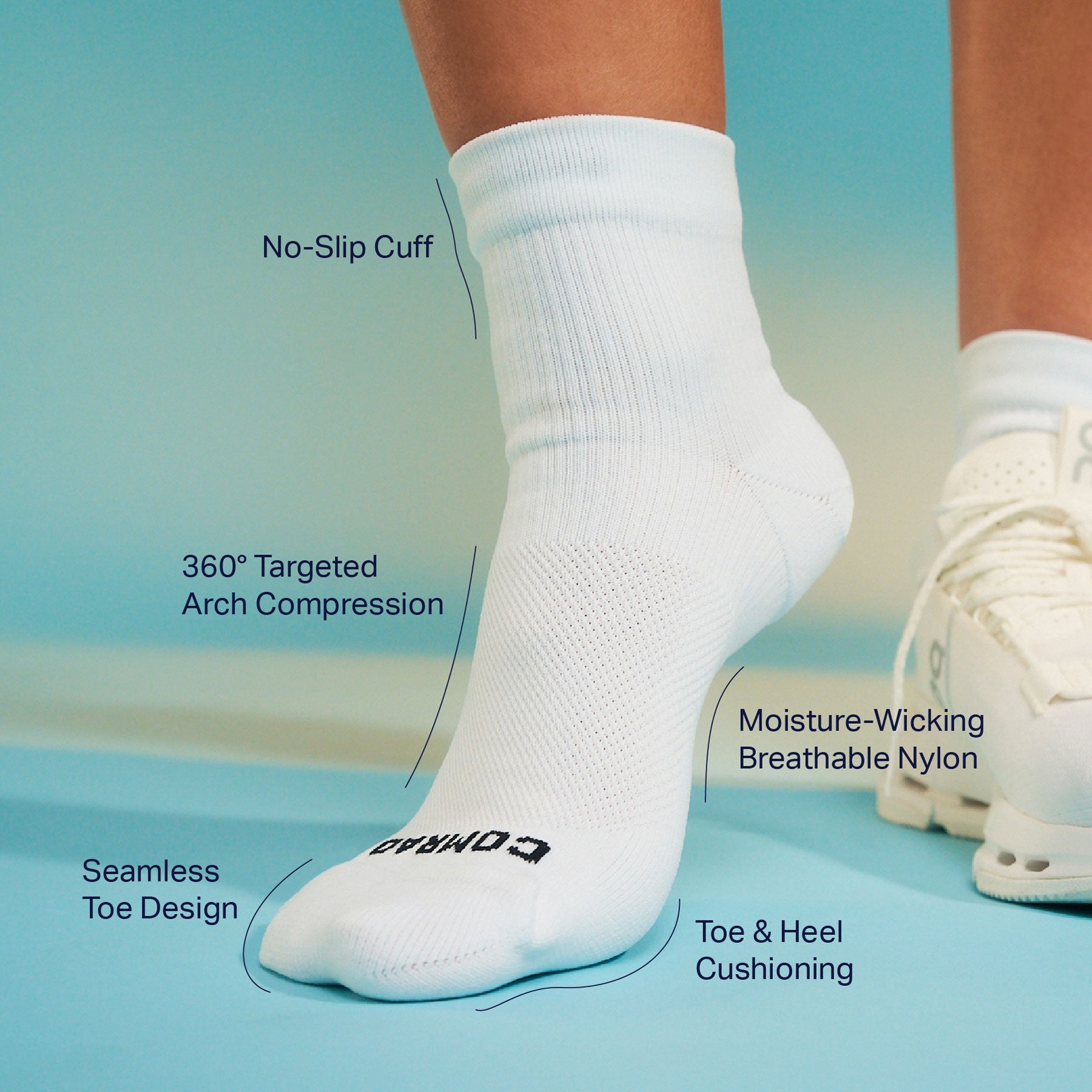 Quarter Ankle Compression Socks For Women