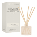 Spa Day White Translucent Tinted Glass Jar Reed Diffuser