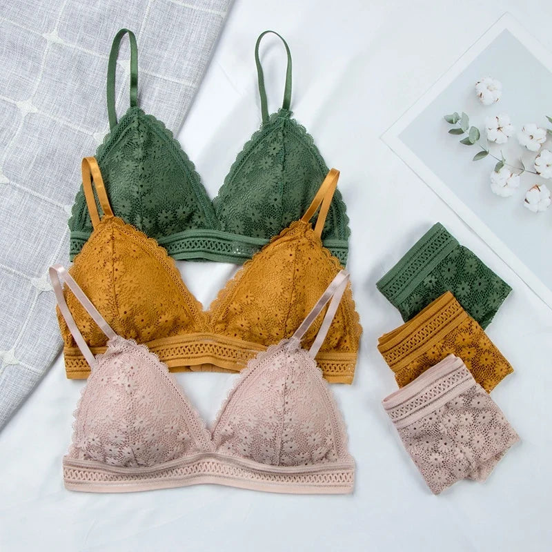Floral Lace Lingerie Set