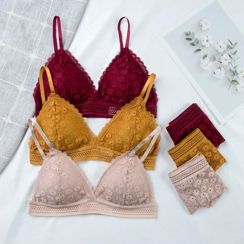 Floral Lace Lingerie Set