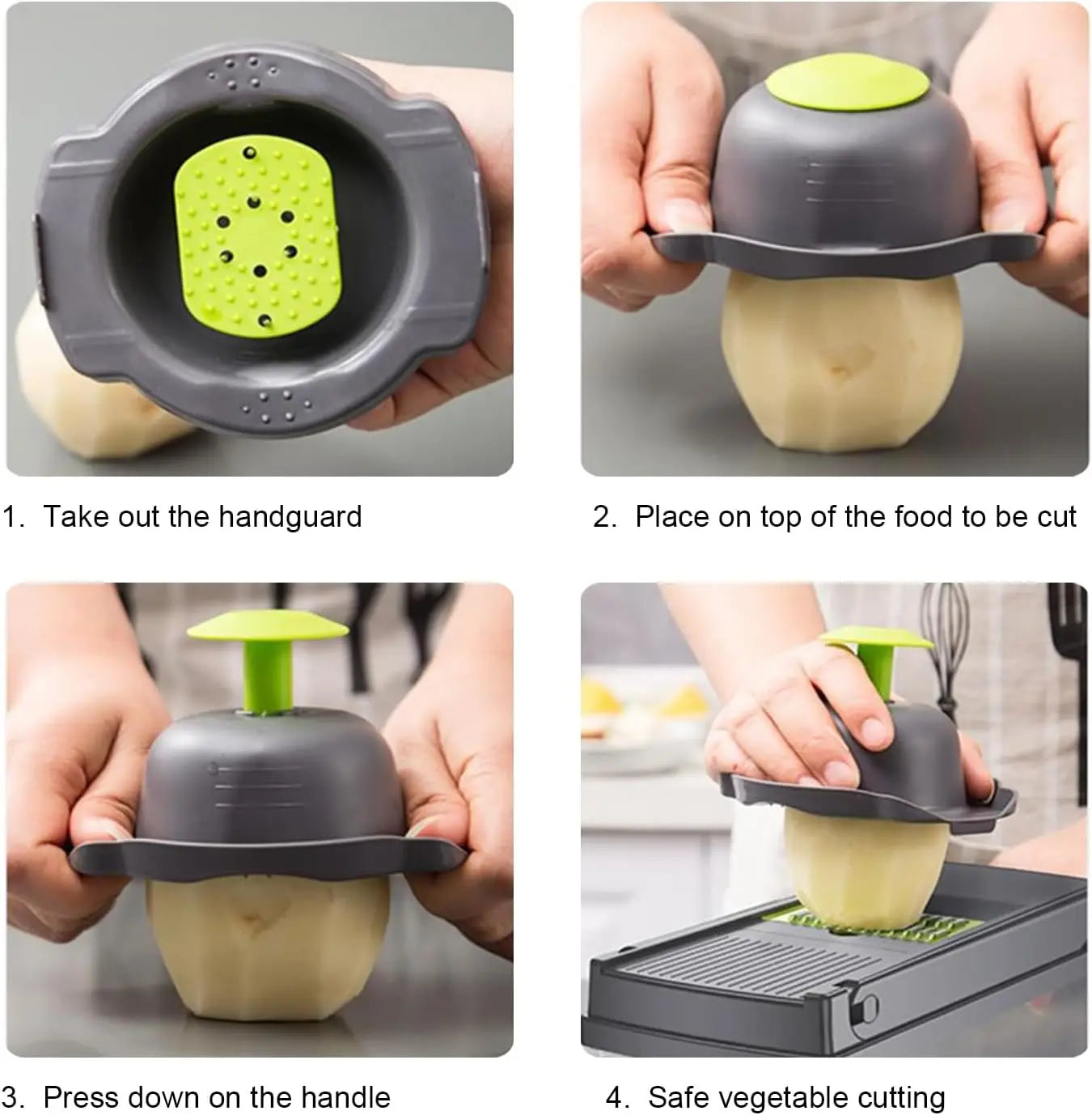 16-in-1 Multifunctional Kitchen Food Chopper, Professional Vegetable Slicer with Stainless Steel Blades