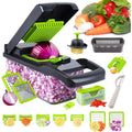 16-in-1 Multifunctional Kitchen Food Chopper, Professional Vegetable Slicer with Stainless Steel Blades