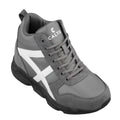 CALTO - S22781 - 3.6 Inches Taller (Grey/White) - Unisex Hiking Style Boots