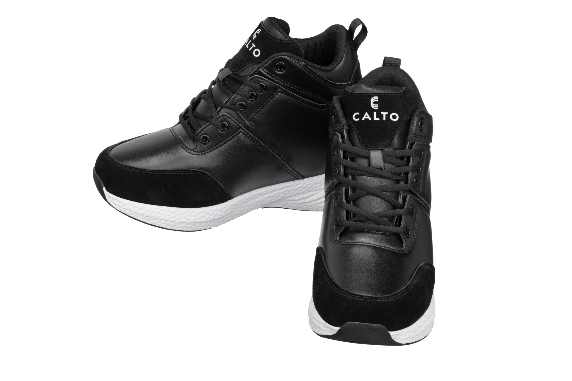 (Black) - High - Top Sneakers