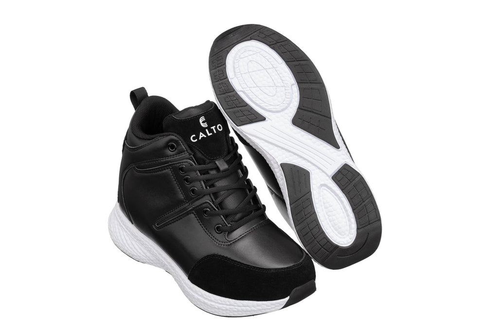(Black) - High - Top Sneakers