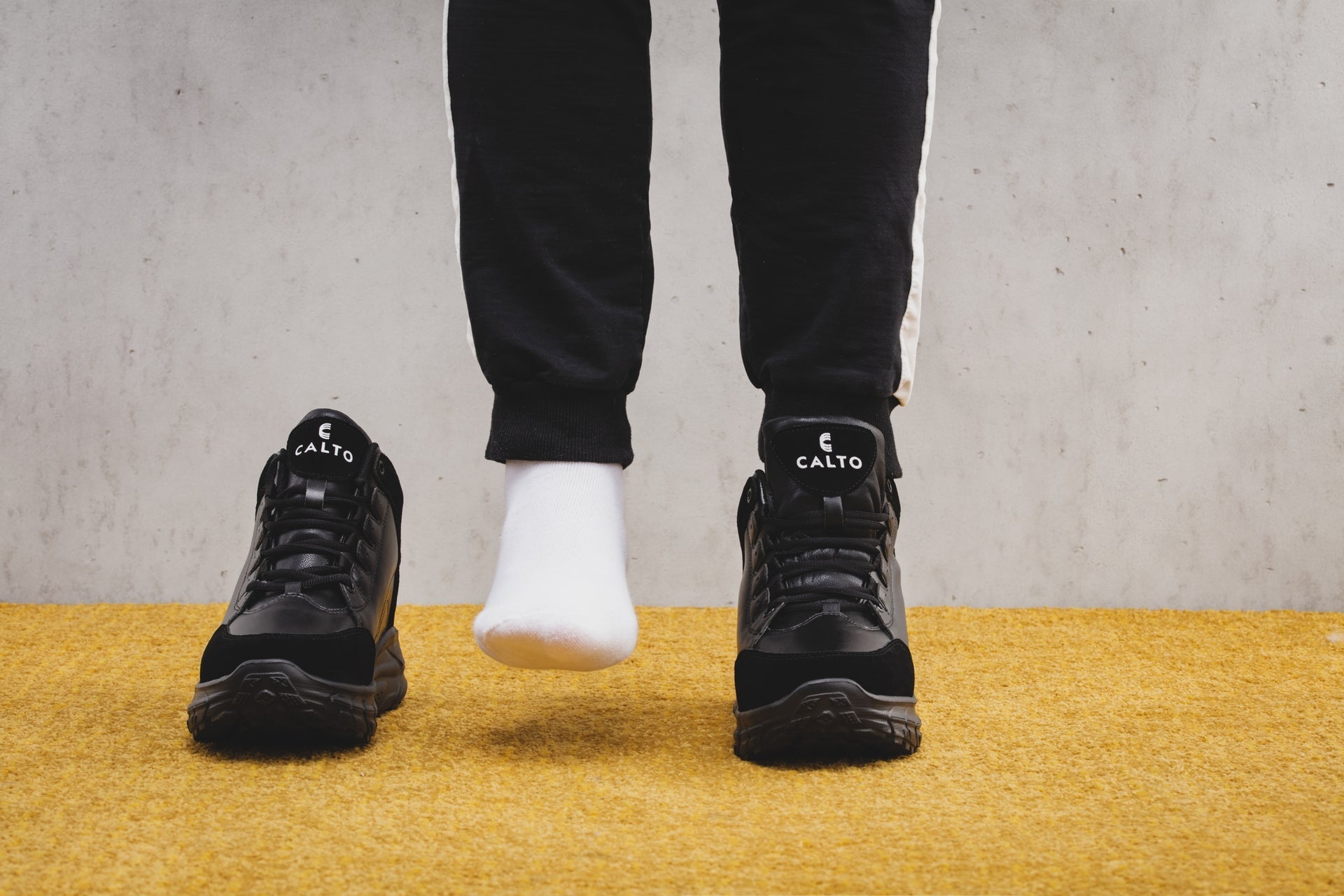 (Black) - High - Top Sneakers