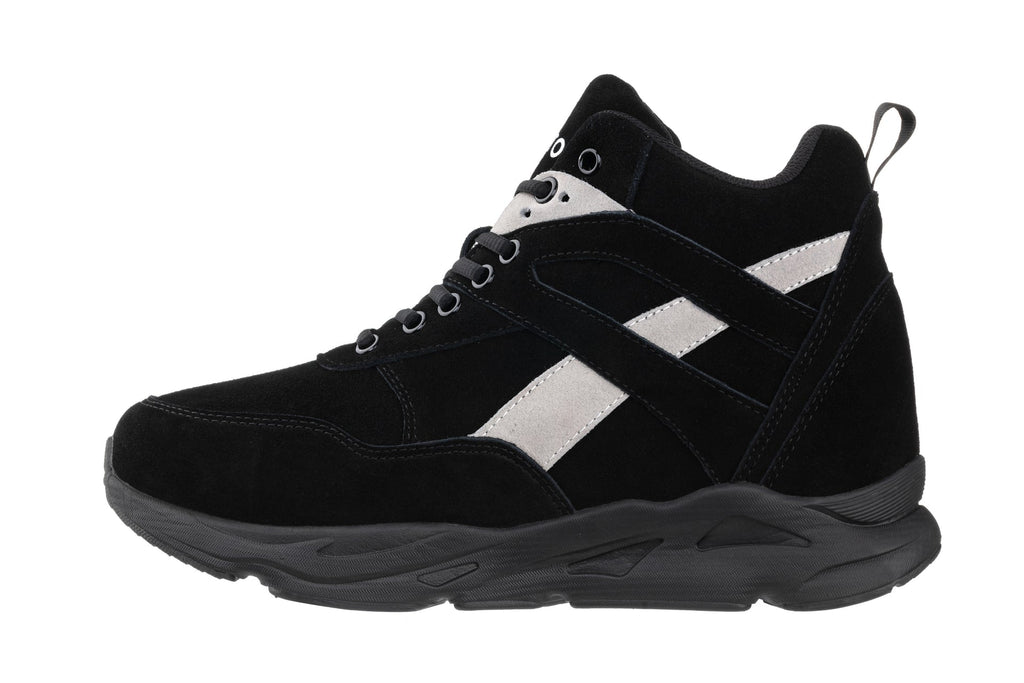 CALTO - S33594 - 4 Inches Taller (Black/Grey) - Sneakers