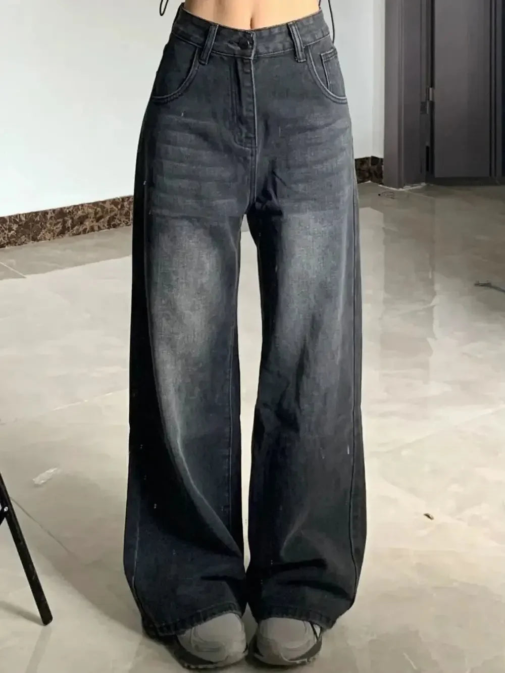Bell Bottom Plus-size Female Denim Trousers