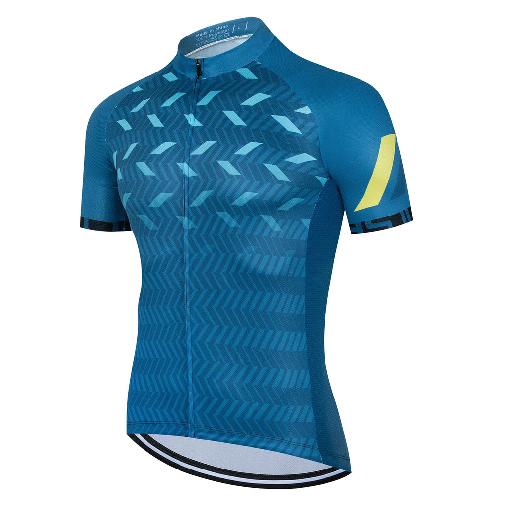 Mens Cycling Jersey Classic Black Cycling Racing Tops Short Sleeve