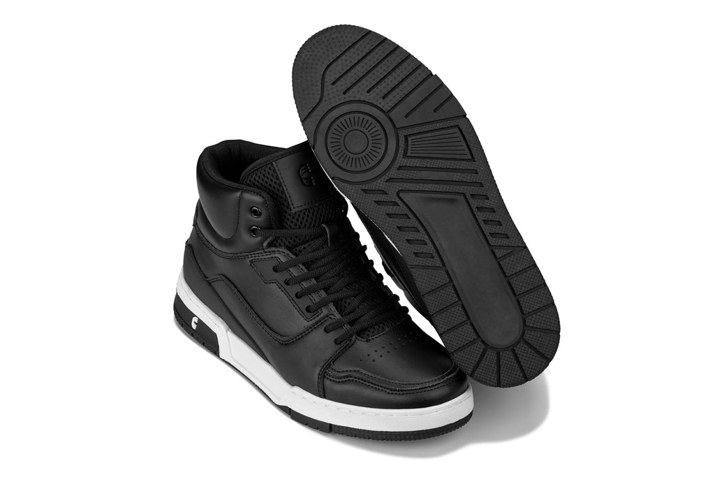 CALTO - S4750 - 3 Inches Taller (Black) - High Top Sneakers