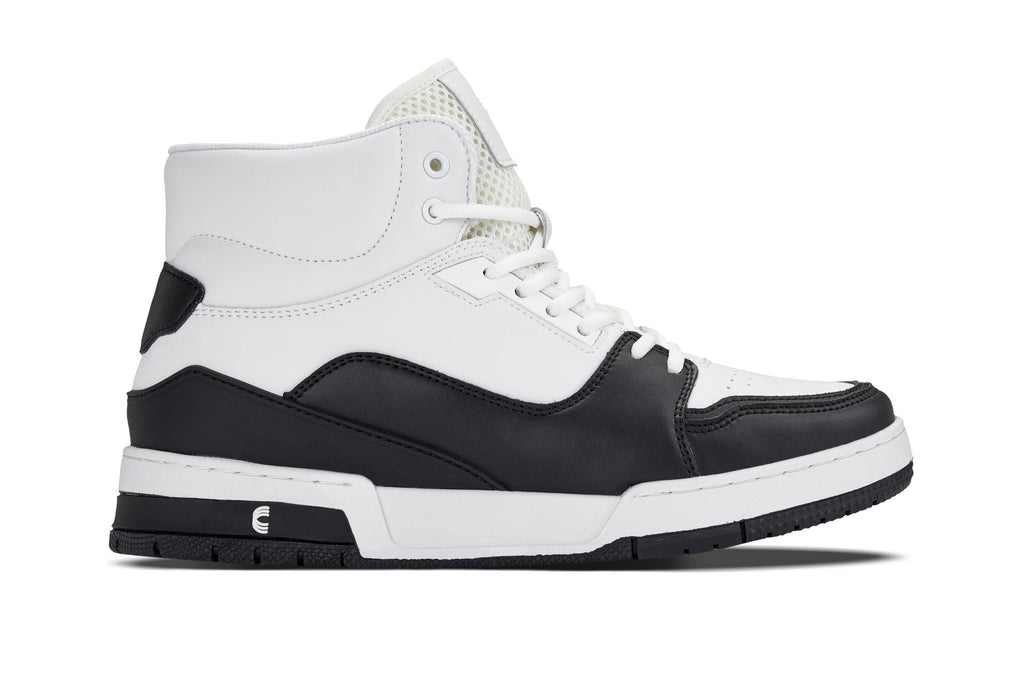 CALTO - S4752 - 3 Inches Taller (White/Black) - High Top Sneakers