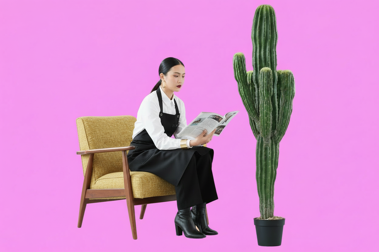 Moroccan Fairy Column Cactus - Large Artificial Statement Plant