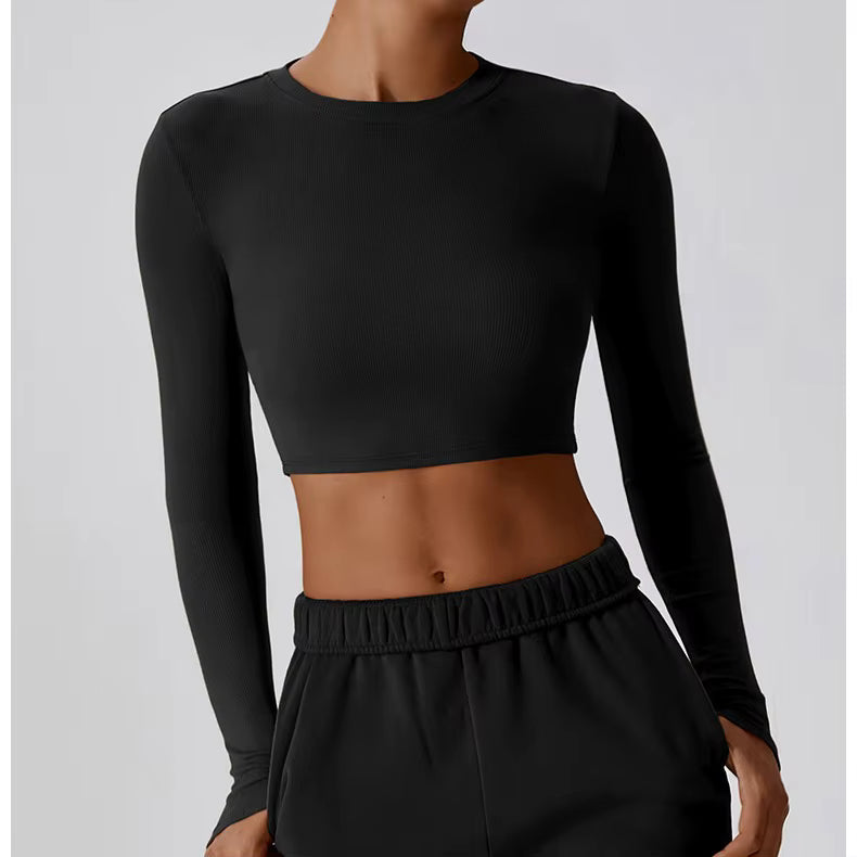 Slim Fit Long Sleeve Yoga Top