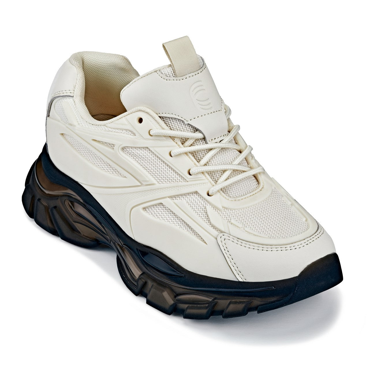 Men's Beige Chunky Sole Sporty Sneakers S5283