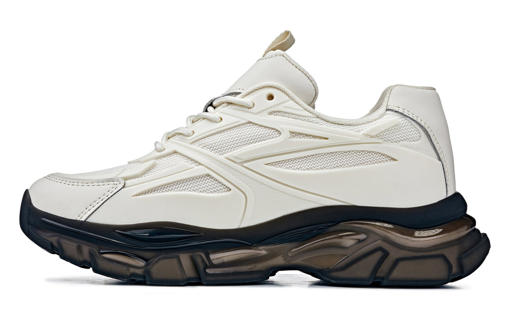 Men's Beige Chunky Sole Sporty Sneakers S5283