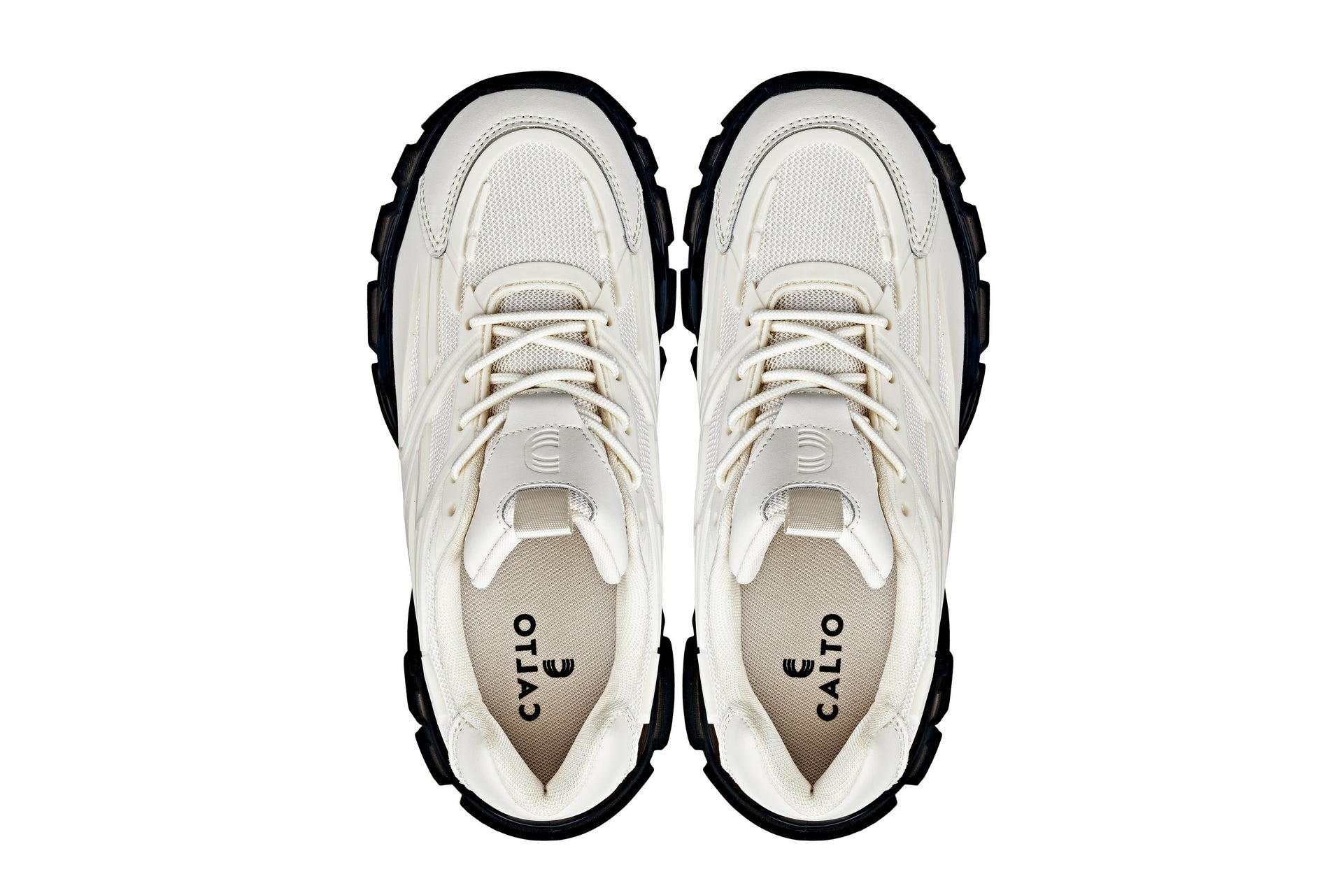 Men's Beige Chunky Sole Sporty Sneakers S5283