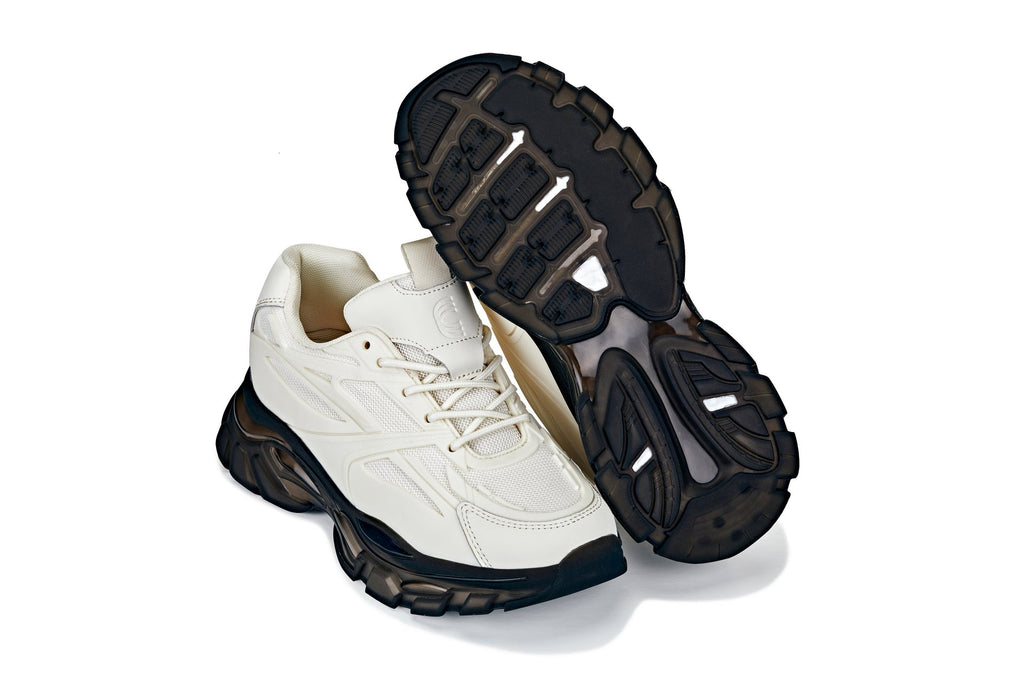 Men's Beige Chunky Sole Sporty Sneakers S5283