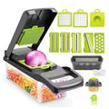 6-in-1 Vegetable Chopper & Mandoline Slicer - Dicer, Julienne, Grater with Container