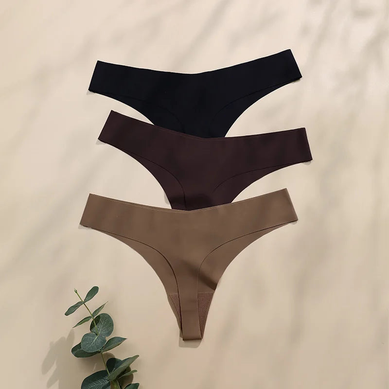 Ice Silk Seamless Wireless Bras And Women Underwear Set